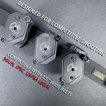 Black Scorpion Outdoor Gear IPSC/USPSA Black Scorpion 3 Storm I Pouches w/ 1 CO03-2222-MPMG