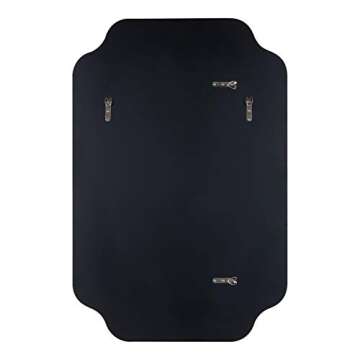 Kate and Laurel Plumley Glam Scalloped Wall Mirror, 24 x 36, Gold, Transitional Mirror Wall Decor