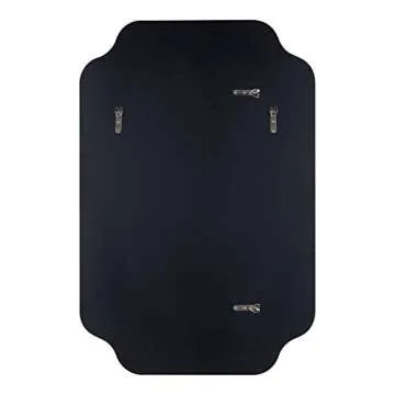 Kate and Laurel Plumley Glam Scalloped Wall Mirror, 24 x 36, Gold, Transitional Mirror Wall Decor