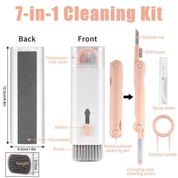 Enfudid 7-in-1 Electronics Cleaner Kit - Keyboard Cleaner kit, Portable Multifunctional Cleaning Too...