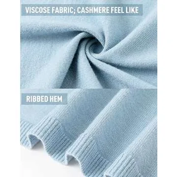 PULI Women's Versatile Knitted Shawls Scarf Poncho Sweater with Buttons Lightweight Spring Summer Fall Wraps blue