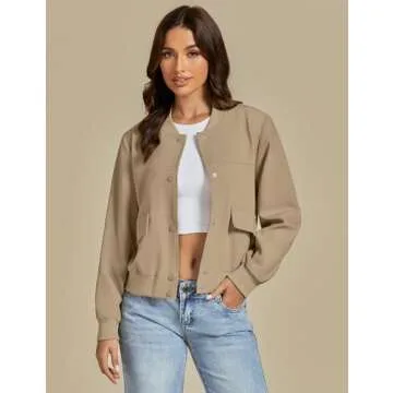 Luvamia Bomber Jacket - Stylish and Versatile Women's Wear