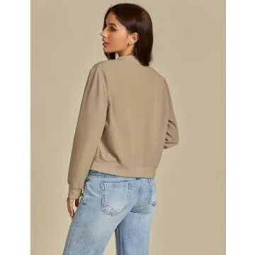 Luvamia Bomber Jacket - Stylish and Versatile Women's Wear