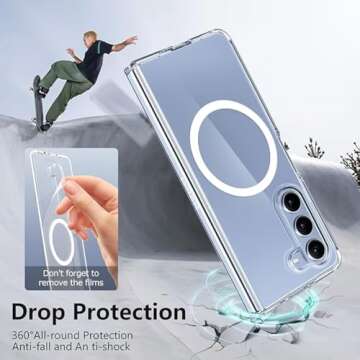 Gufiire Clear Case for Galaxy Z Fold 7 with MagSafe Accessory