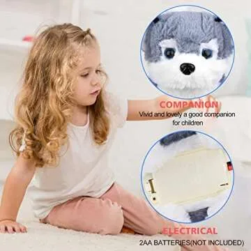 WorWoder Plush Interactive Puppy Toy for Kids