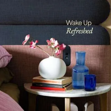 Humble Objects Glass Carafe and Cup Set | BPA Free, Dishwasher Safe, Durable & Lightweight | Ideal for Cold & Hot Beverages - Light Blue & Cobalt