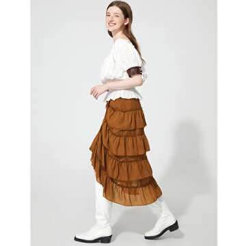 Steampunk Pirate Skirt for Women - PHOACE High-Low Style