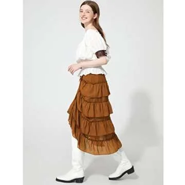 Steampunk Pirate Skirt for Women - PHOACE High-Low Style