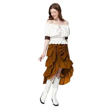 Steampunk Pirate Skirt for Women - PHOACE High-Low Style