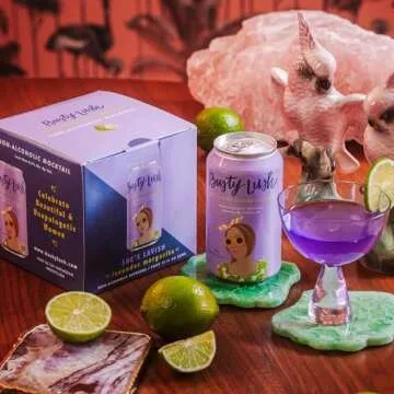 Busty Lush Lavender Margarita Mocktail, Non-Alcoholic Joy