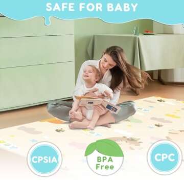 Fshibila Baby Playpen with Soft Mat – Safe Play Yard