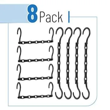 Mr. Pen- Space Saving Hangers, Black, 8 Pack, Clothes Hangers Space Saving, Closet Hangers Space Sav...
