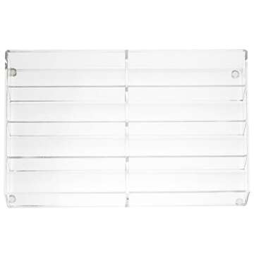 MyGift Acrylic Sunglass Organizer Tray with 8 Compartments
