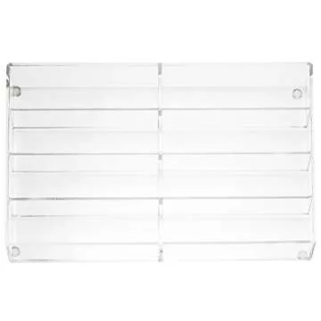 MyGift Acrylic Sunglass Organizer Tray with 8 Compartments