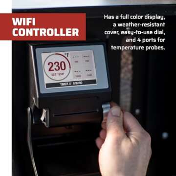 Camp Chef Woodwind Pro 36 Grill - Pellet Grill & Smoker for Outdoor Cooking - Comes with WIFI Connectivity - Sidekick Compatible - 1236 Sq In Total Rack Surface Area