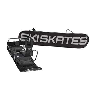 Skiskates - Short Mini Ski Skates for Snow | Skating Skis Snowblades Skiboards | Ice Skates for Snow...