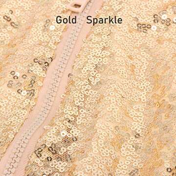 Cilucu Kids Jackets Girls Boys Sequin Zipper Coat Jacket for Toddler Birthday Christmas Clothes