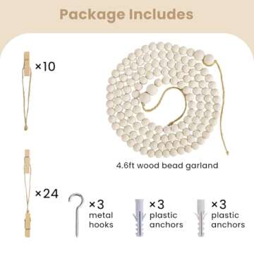 KLOGTSIND Kids Art Display Wall Decor with 34 Clips