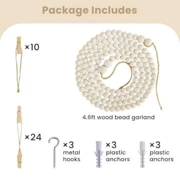 KLOGTSIND Kids Art Display Wall Decor with 34 Clips