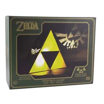 Paladone Legend of Zelda Triforce Hero Night Light for Fans and Collectors