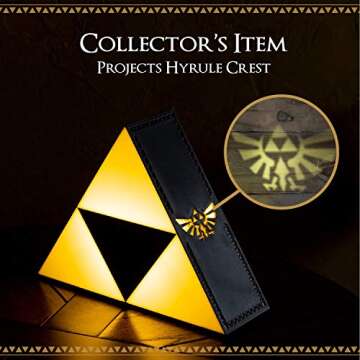 Legend of Zelda Triforce Hero Night Light for Gamers
