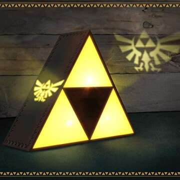 Legend of Zelda Triforce Hero Night Light for Gamers