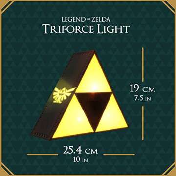 Legend of Zelda Triforce Hero Night Light for Gamers