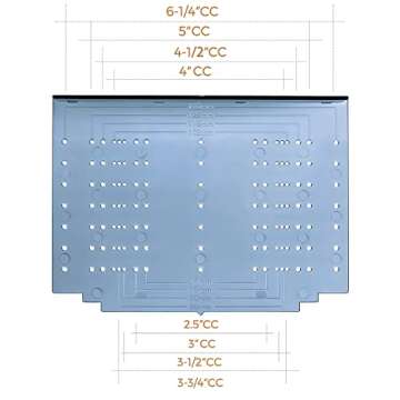 Ravinte Cabinet Handle Template Tool Drawer Knob Pull Drill Mounting for Hardware Guide 1 Pack