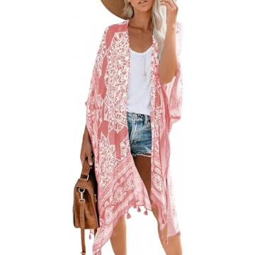 Dokotoo Womens Summer Beach Hawaiian Vacation Resort Wear Cruise Outfits Boho Clothes Tassel Bathing...