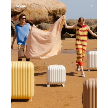 Artrips 20'' Lightweight Hardside Luggage with 8 Spinner Wheels