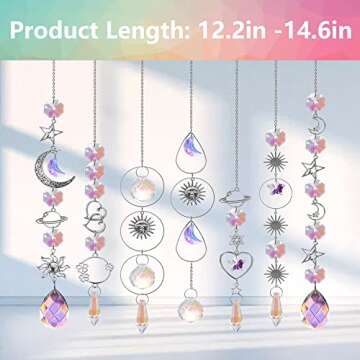 Elegant Silver Suncatcher Set for Home and Garden Decoration
