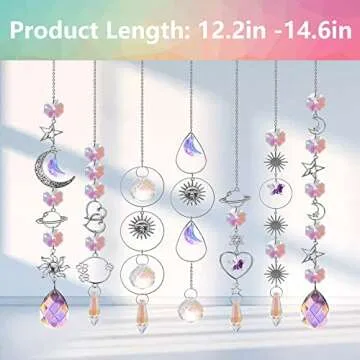 Elegant Silver Suncatcher Set for Home and Garden Decoration
