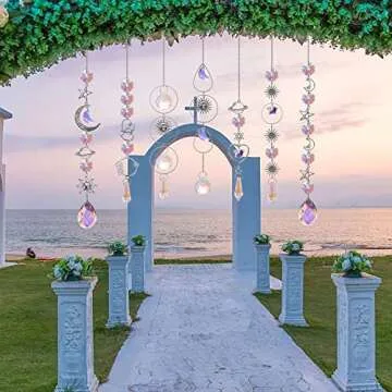 Elegant Silver Suncatcher Set for Home and Garden Decoration