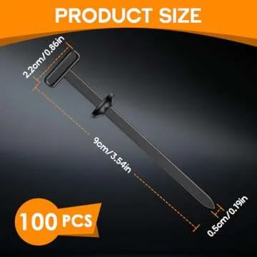 100PCS Nylon Cable Tie Buckle for Automotive and DIY Repairs