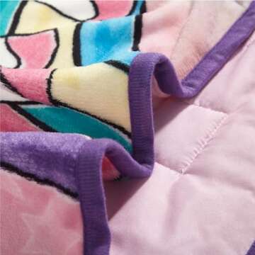 Idea Nuova Disney Minnie Mouse Super Soft Toddler Quilted Nap Mat with Built in Pillow, 26"" x46, Multicolor