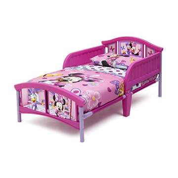 Delta Children Plastic Toddler Bed, Disney Minnie Mouse
