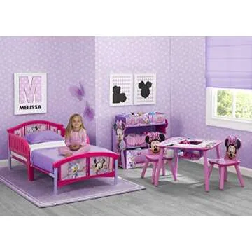 Delta Children Plastic Toddler Bed, Disney Minnie Mouse