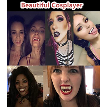 Vampire Fangs Set - 3 Sizes for Halloween Cosplay
