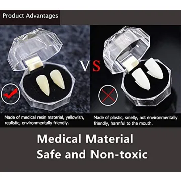 Vampire Fangs Set - 3 Sizes for Halloween Cosplay