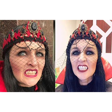 Vampire Fangs Set - 3 Sizes for Halloween Cosplay