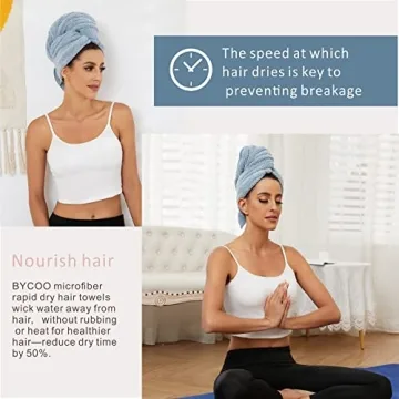 Buy BYCOO Microfiber Hair Drying Towel - Fast & Absorbent