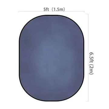 Kate 5x6.5ft(1.5x2m) Collapsible Backdrop Grey Blue Texture Pop up Reversible Photography Background...