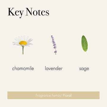 LAFCO New York Signature Reed Diffuser, Chamomile Lavender - 15 oz - Up to 9 Months Fragrance Life - Reusable, Hand Blown Glass Vessel - Natural Wood Reeds - Made in The USA