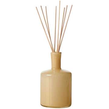 LAFCO New York Signature Reed Diffuser, Chamomile Lavender - 15 oz - Up to 9 Months Fragrance Life - Reusable, Hand Blown Glass Vessel - Natural Wood Reeds - Made in The USA