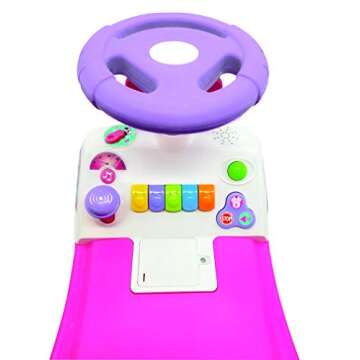 Kiddieland Toys Limited: Minnie Dancing Ride On, Interactive Electronic Activites to Play Rewarding Lights and Fun Sounds, Sturdy and Durable, For Ages 2 and up