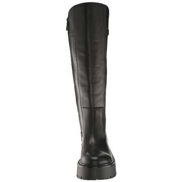 Sam Edelman Elayna Combat Boot Black Leather 8 Medium