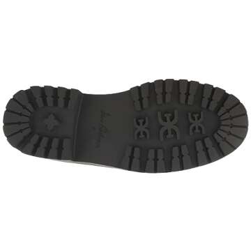 Sam Edelman Elayna Combat Boot Black Leather 8 Medium