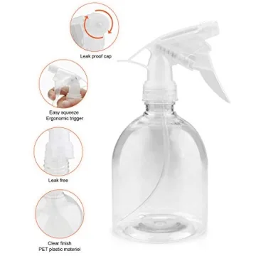 Woaiwo-q 16oz Plastic Spray Bottles for Cleaning Solutions