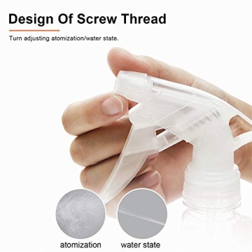 Woaiwo-q 16oz Plastic Spray Bottles for Cleaning Solutions