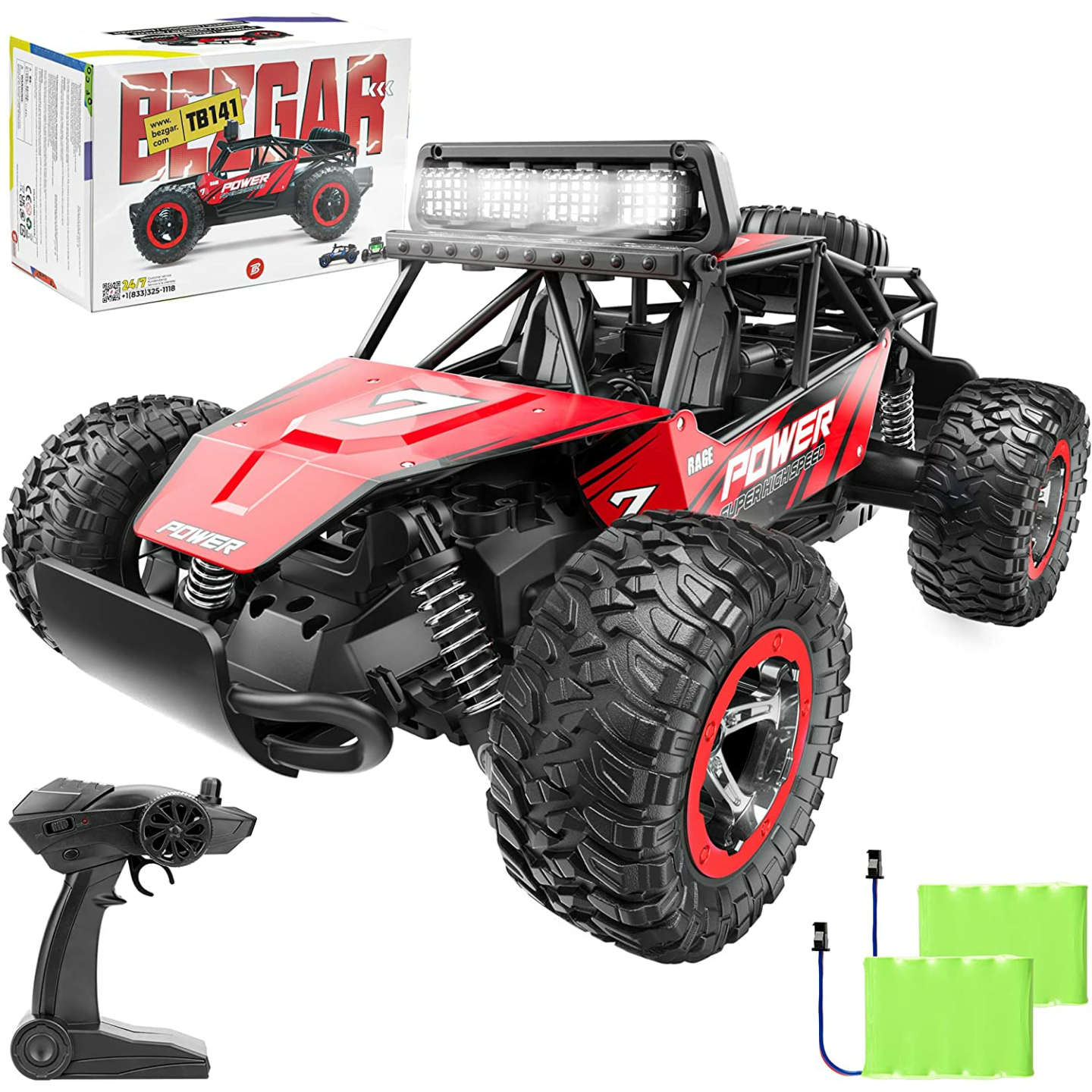 BEZGAR TB141 RC Car - Fast 1:14 Off Road Truck